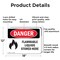 Signmission Flammable Liquids Stored Here Danger Sign, Aluminum, 18in W x 12in L, 2PK OS-2PACK-DS-A-1218-L-1240 - alternate 7